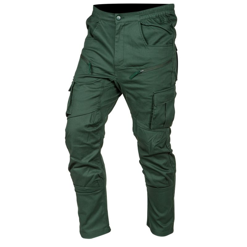 OUTDOOR work trousers, jogger type, green, size L