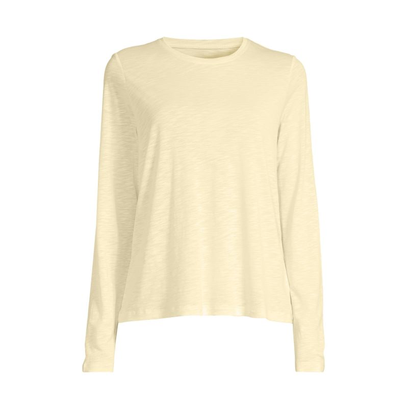 Casall Soft Texture Long Sleeve Women's Training T-Shirt Yellow