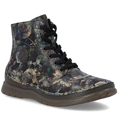 Rieker Stivali insulated ankle with floral pattern Rieker