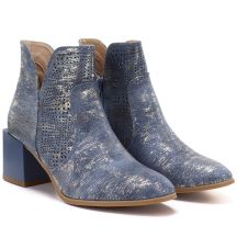 M. Daszyński Stivali openwork ankle with block heel, M.Daszyński