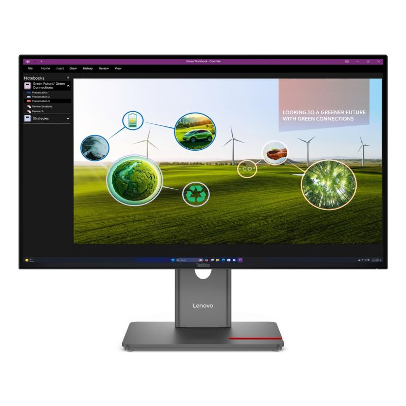 Lenovo ThinkVision P27q-40 27"QHD 120Hz 350nits AG USB HDMI DP Eclipse Black