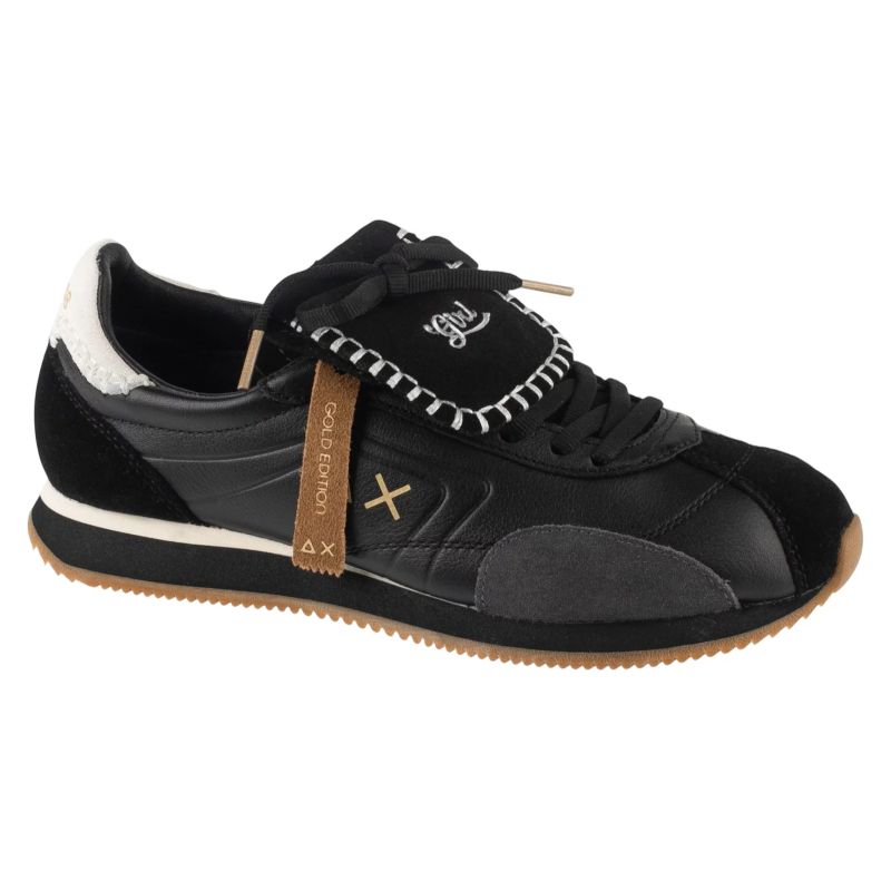 SUN68 Women's Easy Runner Leather Z46233-11 Black 37