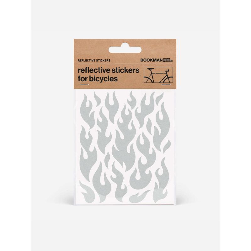 BOOKMAN Reflective Stickers Flames sticker
