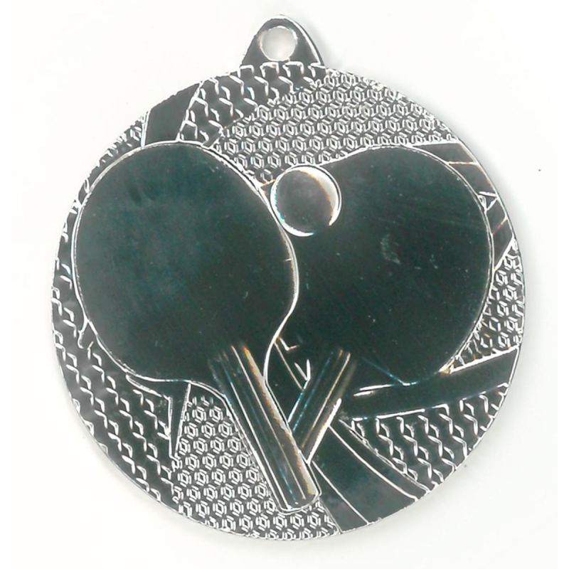 Silver medal - table tennis - steel medal