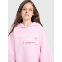 4f Felpa Oversized with hood, unzipped, for