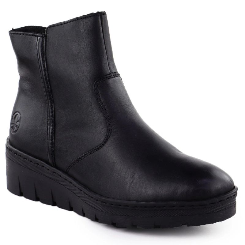 Rieker Stivali leather wedge ankle Rieker