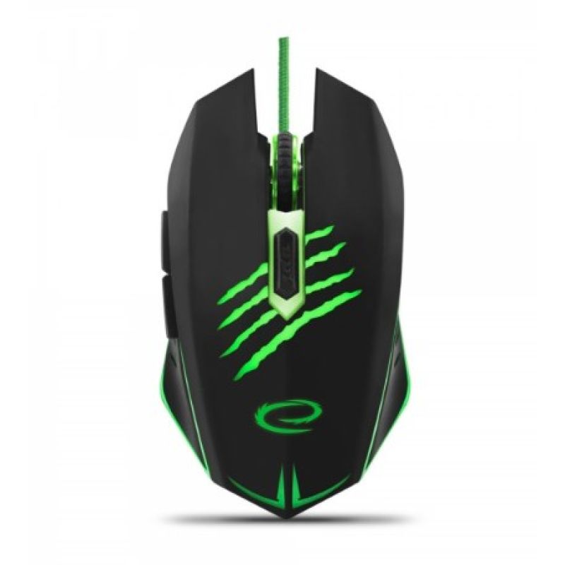 Esperanza MX209 Claw EGM209G computer mouse (optical; 2400 DPI; black)