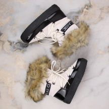 Vinceza Stivali Lace-up platform snow with fur Vinceza