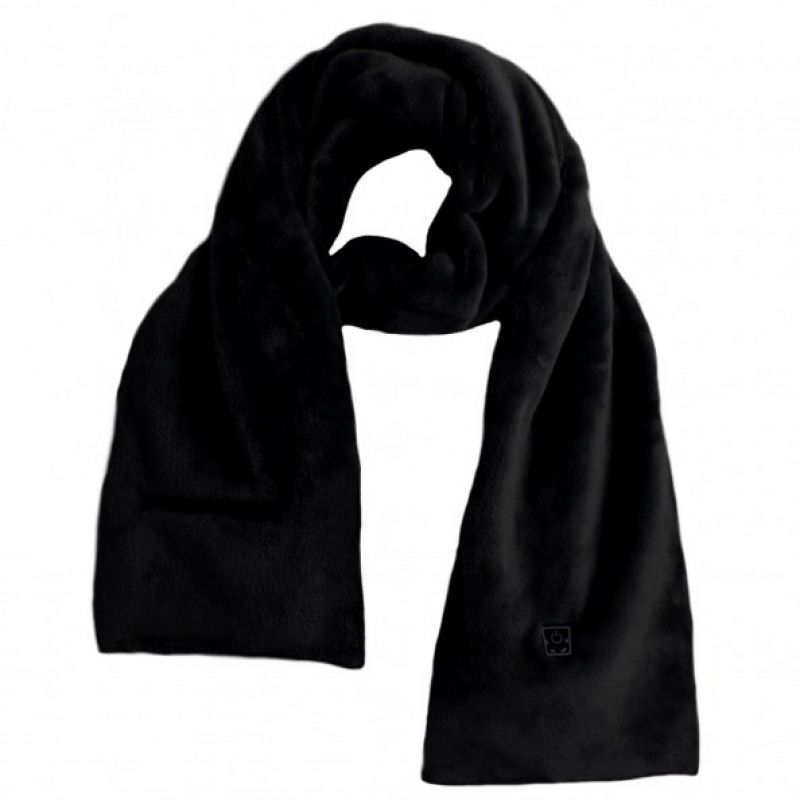 Glovii GA1B Heated Scarf as Body Protection for Winter Sports, Skiing, Snowboarding / Board Riding, Unisex, Polyester, Black