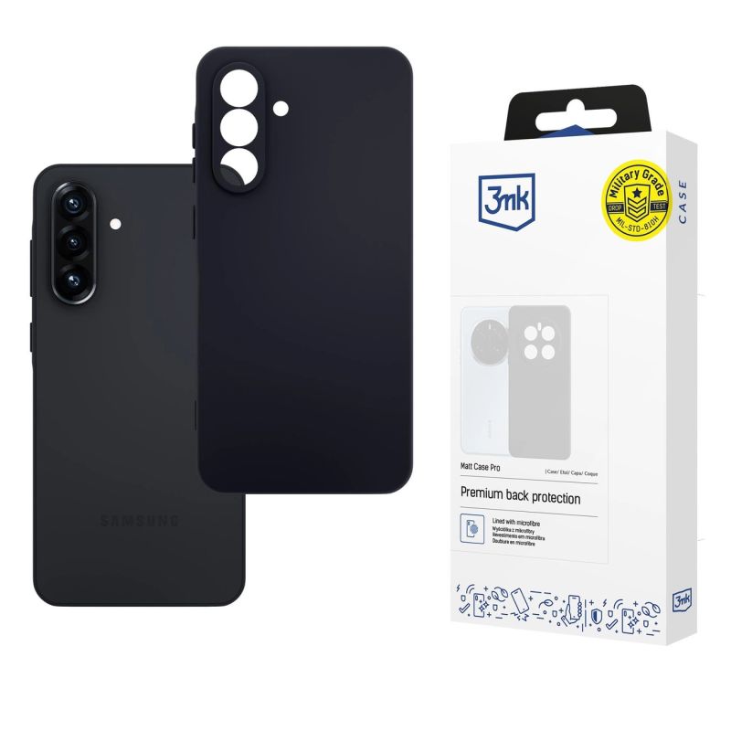 3mk Matt Case Pro for Samsung Galaxy A56 - matte black