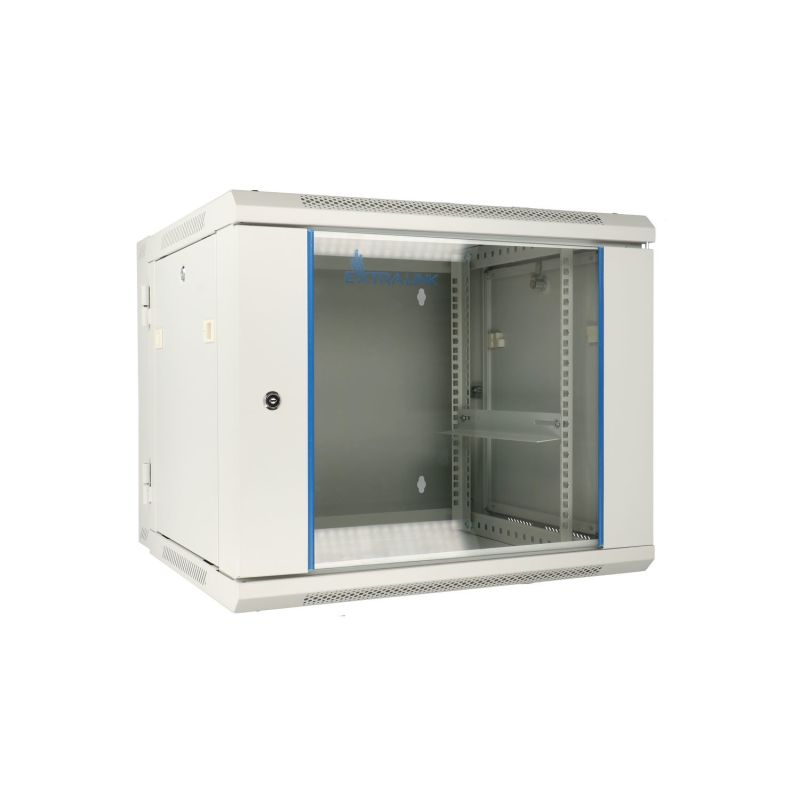 Extralink Rack Cabinet 9U 600x600 AZH Gray Wall-Mounted, Two-Section