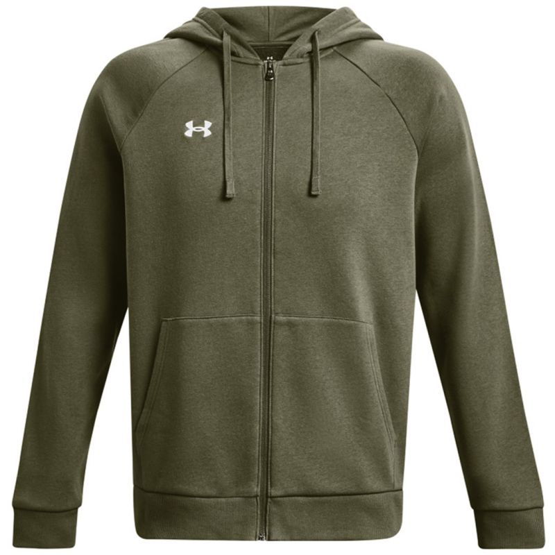 Men’s Under Armour Rival Fleece FZ Hoodie Khaki 1379767 390