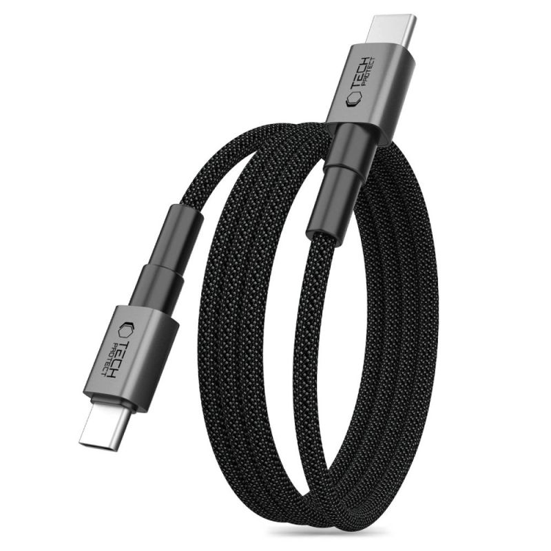 Tech-Protect Ultraboost DNA MagTwist USB-C PD Cable 100W / 5A 200 cm - Gray