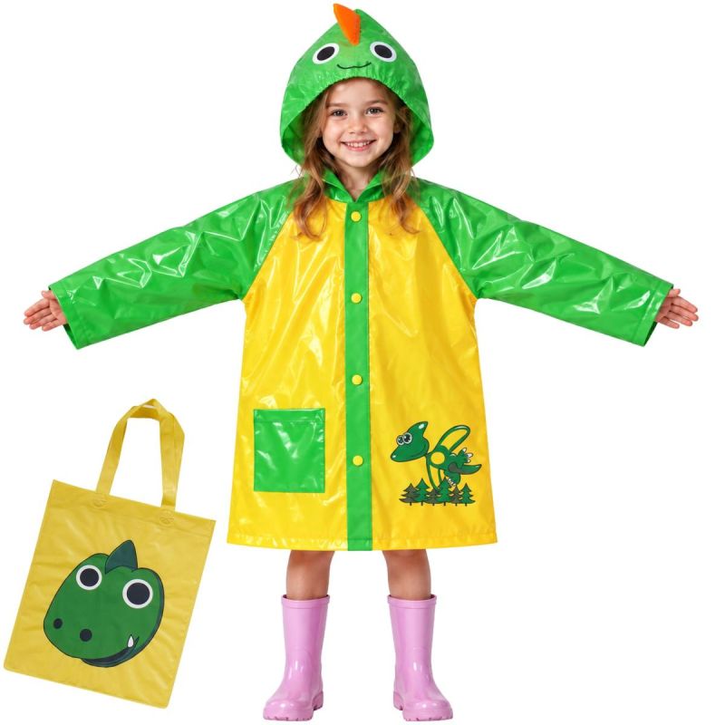 Children’s Yellow Rain Cape, Raincoat Poncho, REDCLIFFS, Size S