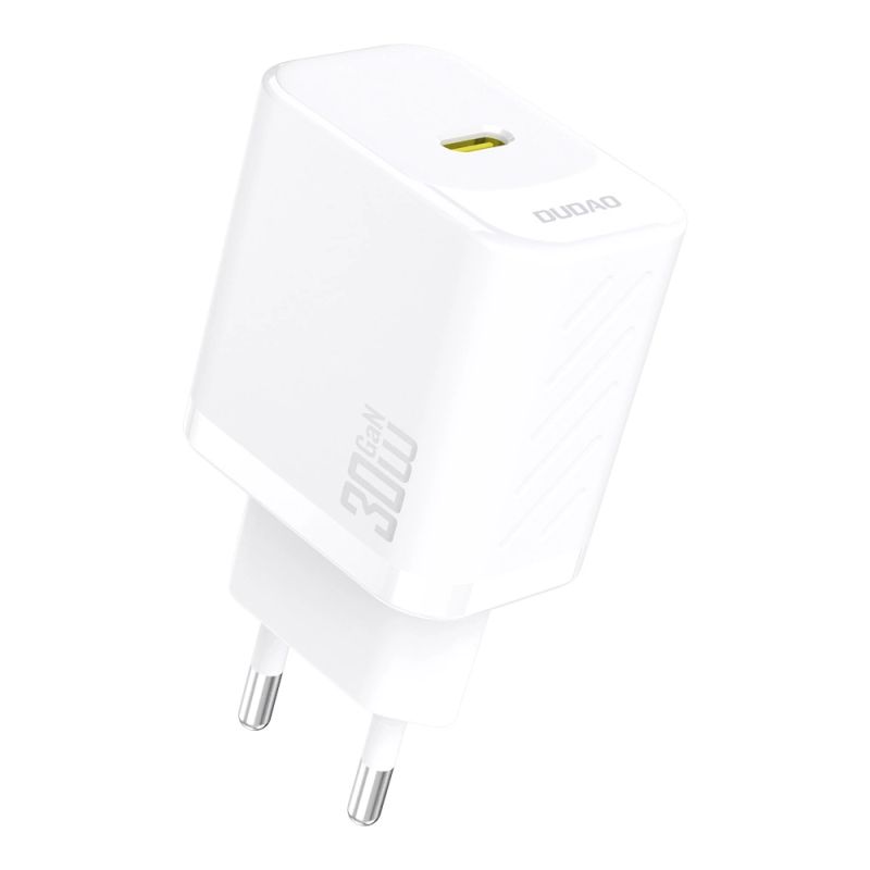 Dudao A27P 30W PD GaN USB-C Wall Charger - White