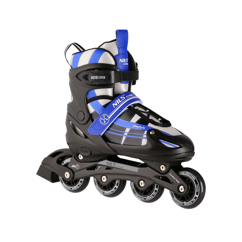 NH18366A 2-in-1 navy blue size S (31–34) inline skates with replaceable hockey blade NILS EXTREME