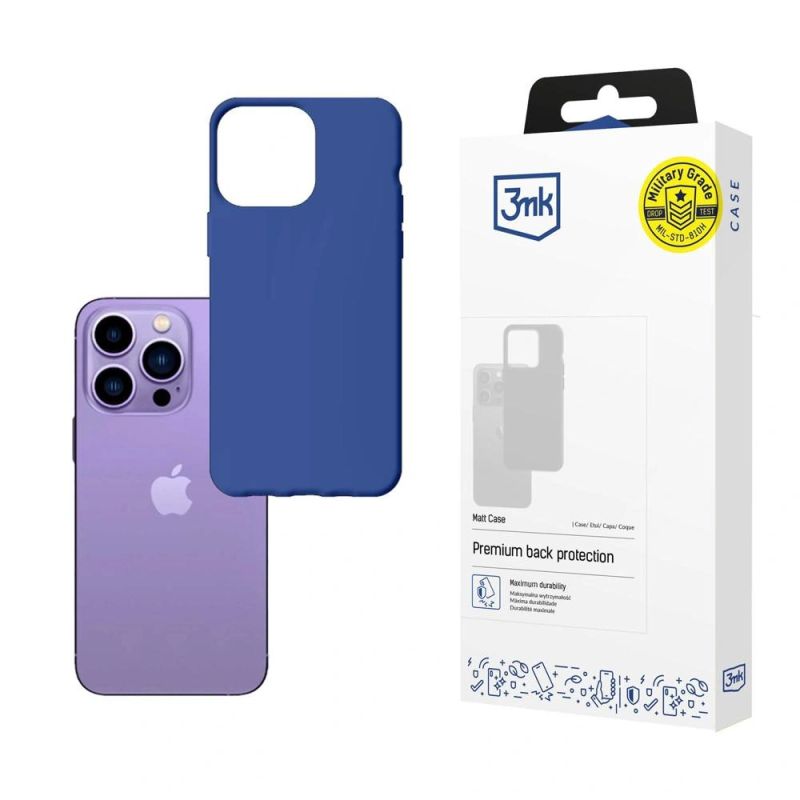 3mk Matt Case for iPhone 14 Pro - Blue