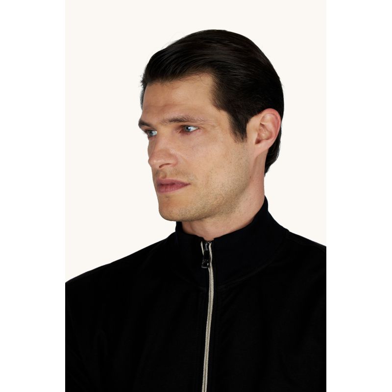 Paul&Shark Felpa cotton and lyocell zip-up,