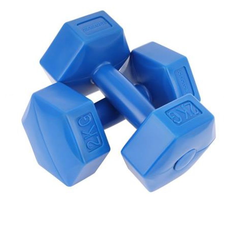 EB FIT composite dumbbell set 2x2kg blue 1027029