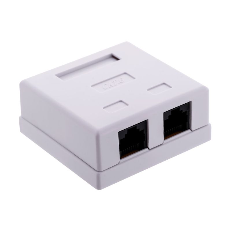 ALANTEC UTP cat.6 surface-mounted socket 2xRJ45