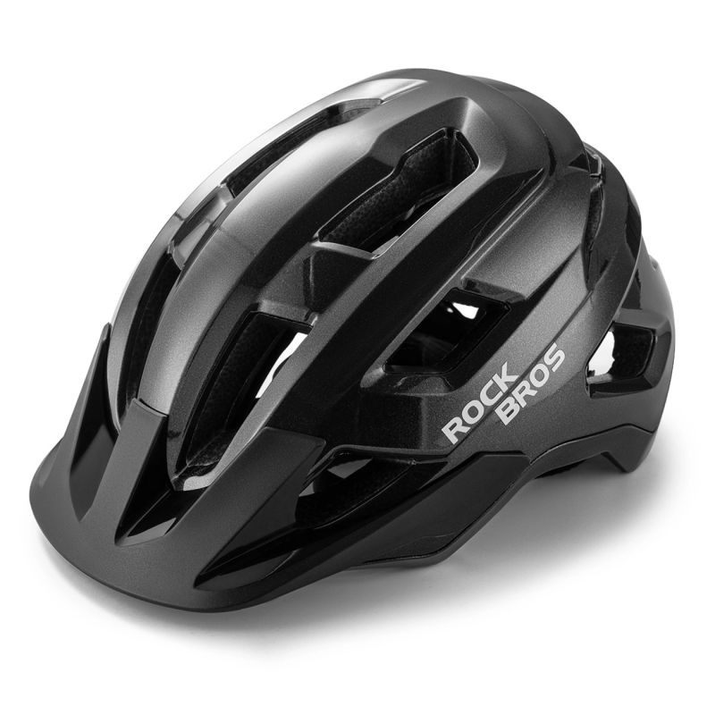 Rockbros LK-67 Youth Bike Helmet with Detachable Visor 54–58 cm - Black