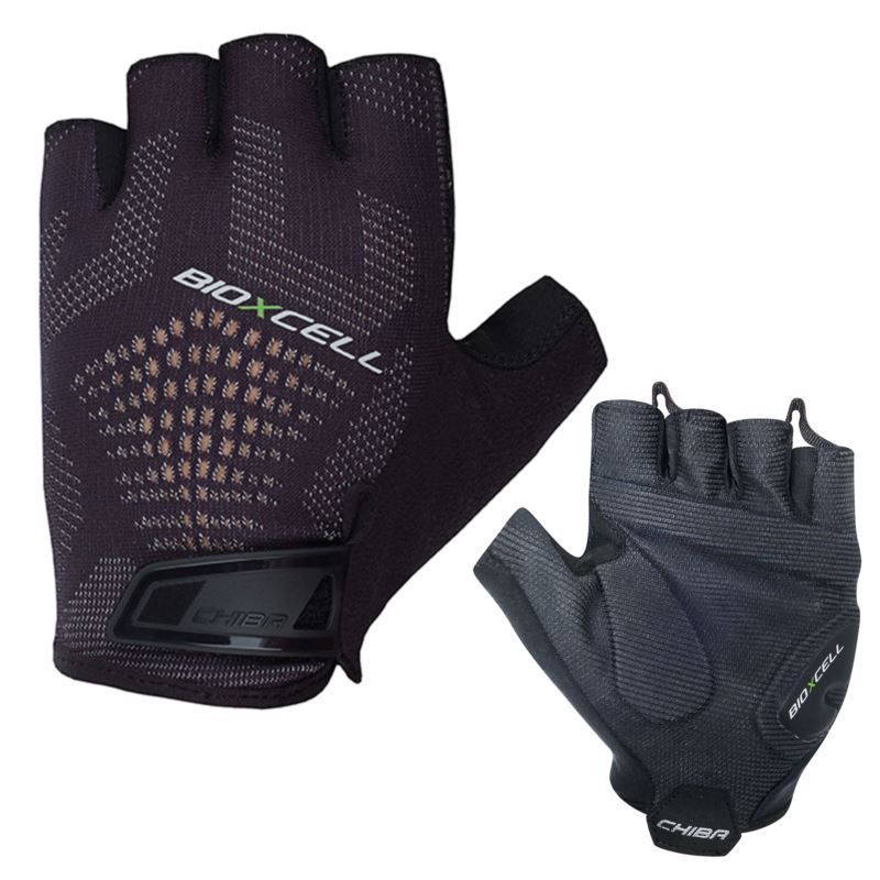 CHIBA BIOXCELL SUPER FLY cycling gloves, black, XXL