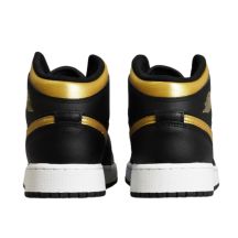 AIR Jordan Scarpe Mid (GS) Basketball Black/Metallic