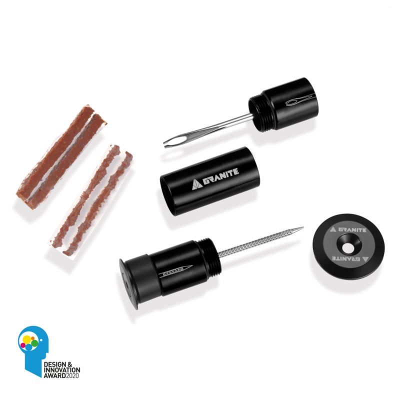 GRANITE STASH Tire Repair Kit Black