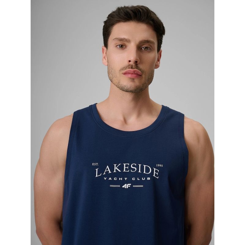 4f Maglietta regular sleeveless with print