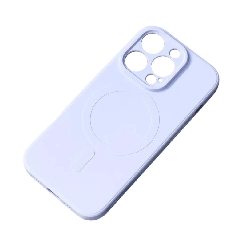 Silicone Case with MagSafe for Samsung Galaxy S25 Edge - light blue