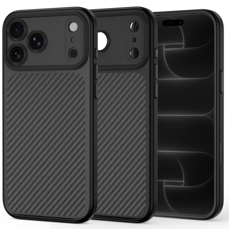 Tech-Protect MagCam MagSafe Carbon Case for iPhone 18 Pro / 17 Pro - Black