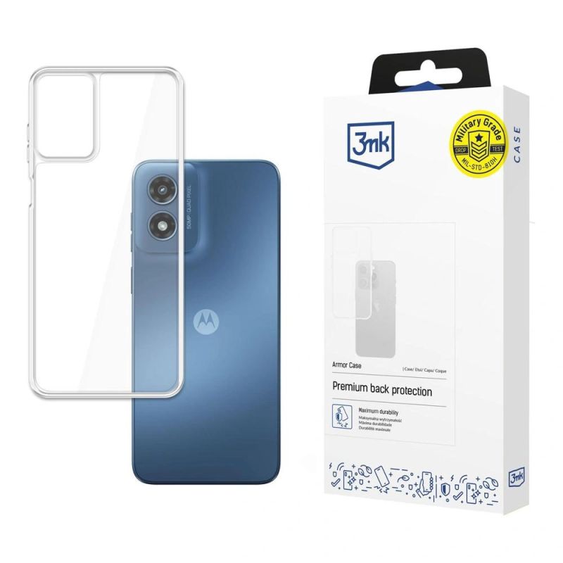 3mk Armor Case for Motorola Moto G Play 2024 - Transparent