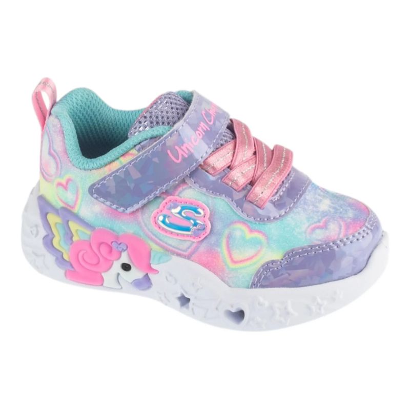 Skechers Unicorn Charmer – Lil Heart Sparkles 303064N-LVMT Purple 21