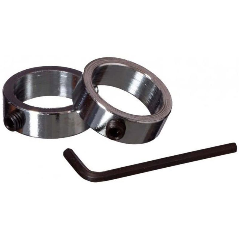 BAR CLAMPS RINGS CHROME SET 2 PCS BEST SPORTING fi30