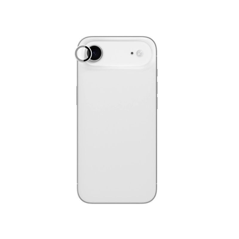 AmazingThing Lens Glass for iPhone 17 Air with Silver Aluminum Frame