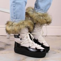 Vinceza Stivali Lace-up platform snow with fur Vinceza