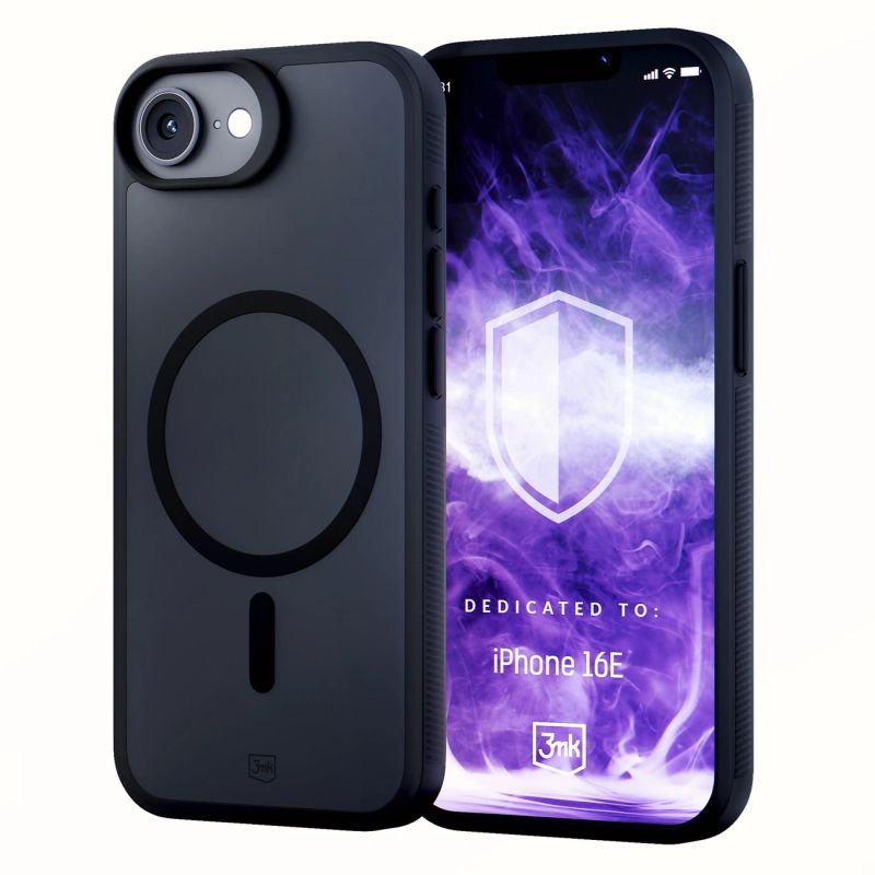 3mk Smoke MagCase for Apple iPhone SE4/16E - Matte Black