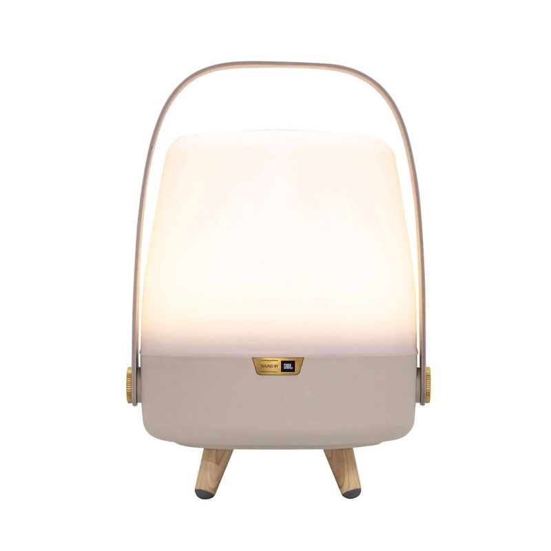 Kooduu Lite-up PLAY Mini Portable Mono Speaker Sand, White, Wood 8 W