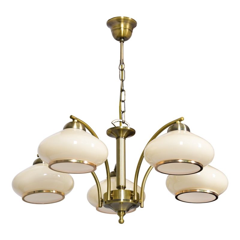 Classic Activejet RITA Pendant Ceiling Light, Patina, 5 x E27, for the Living Room