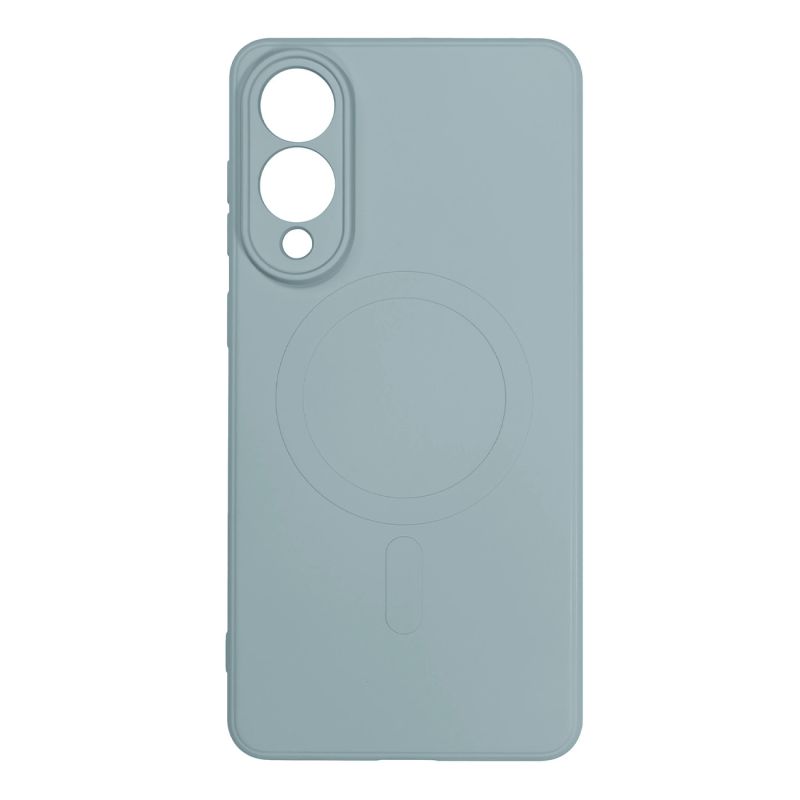 Liquid Silicone Case with MagSafe for Samsung Galaxy S25 Edge - light blue