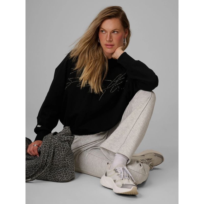 Hooded sweatshirt with decorative jet appliqué for women 4F 4FWAW26TSWSF2670-20S