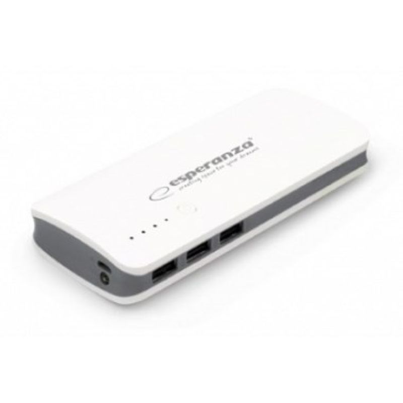 Power Bank Esperanza Radium EMP106WE (8000mAh; microUSB, USB 2.0; white)