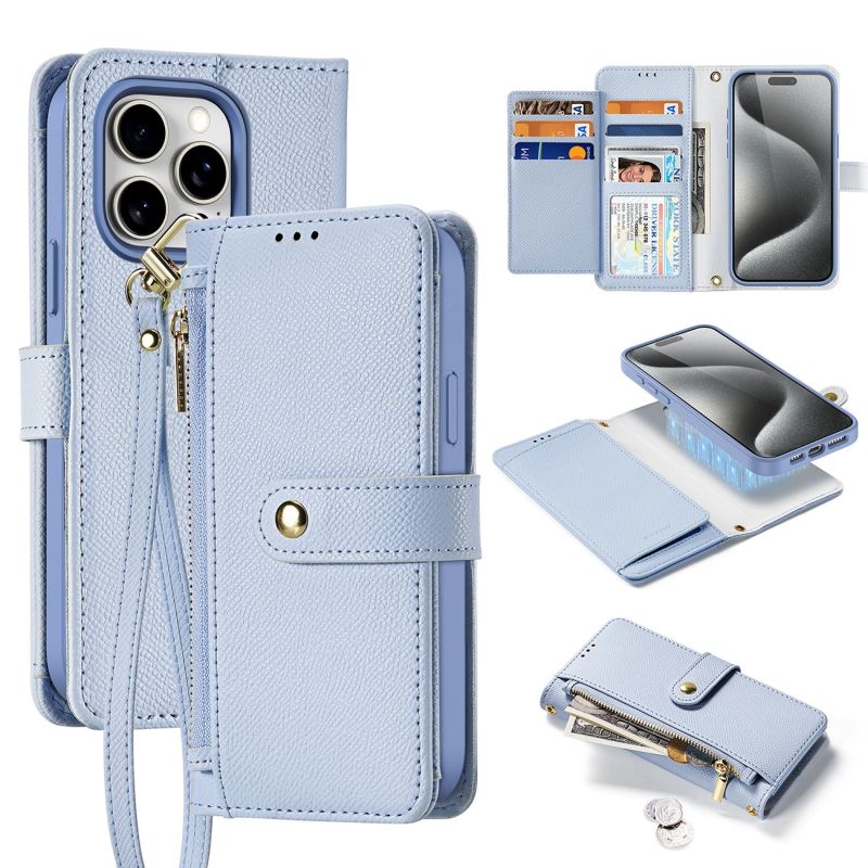 Dux Ducis Lawa Leather Case for iPhone 15 Pro - Blue
