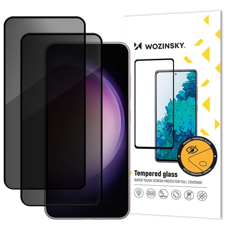 Wozinsky Privacy Glass tempered glass for Xiaomi POCO M7, 2-pack