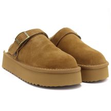 Big Star Infradito leather insulated on platform, Big Star