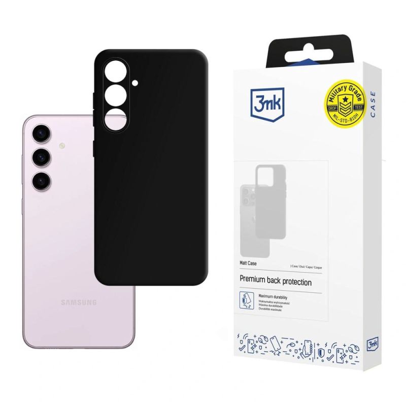 3mk Matt Case for Samsung Galaxy S24 - Black