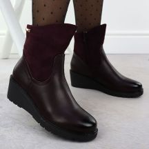 M. Daszyński Stivali suede wedge ankle M.Daszyński