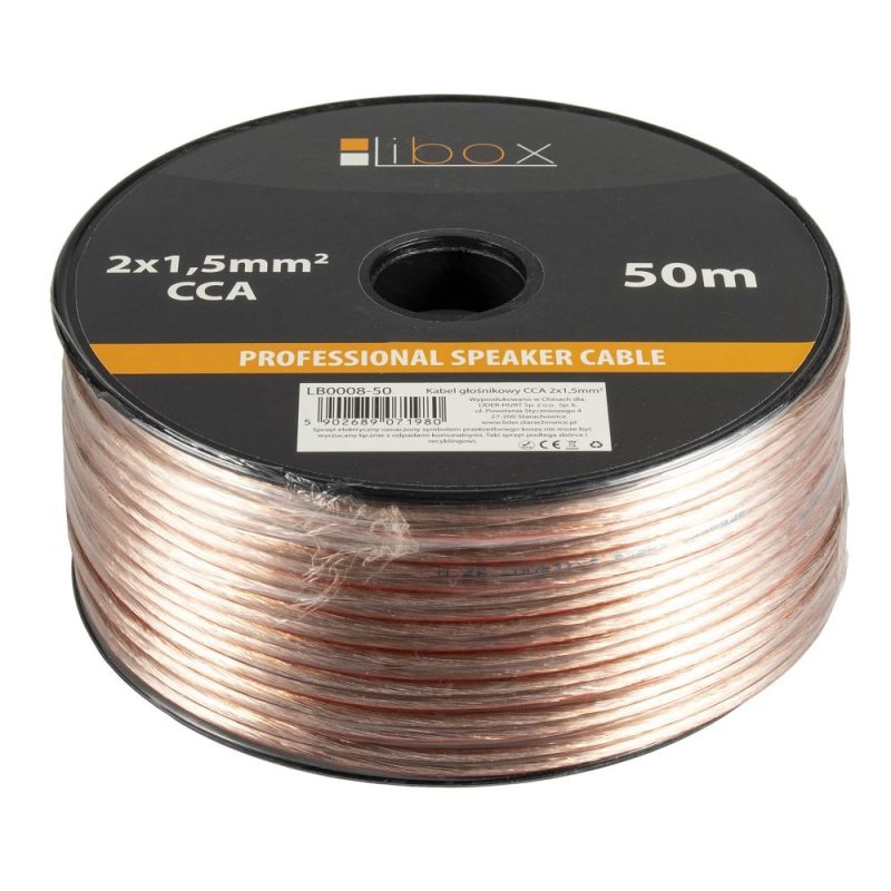 LIBOX SPEAKER CABLE LB0008-50 2X1.5MM (50M)