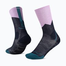 Buff Calze merino MW crew orchid socks