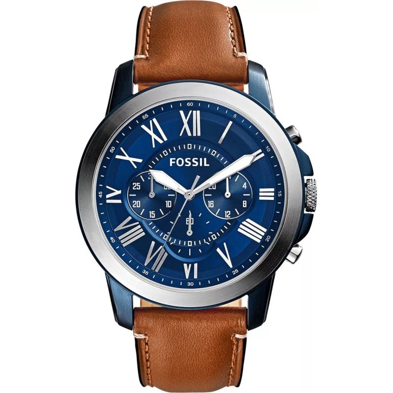 FOSSIL Grant Leather Men's Watch FS5151 + BOX